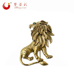 High-quality electroplated genuine white gold high-end horse brooch for men, Korean version, fashionable and versatile pin manufacturer wholesale pic 5