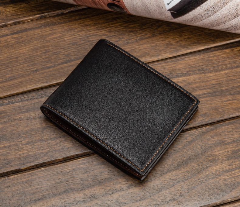 新款男士短款钱包baellerry商务高级感男款钱夹多卡位荔枝纹皮夹详情31