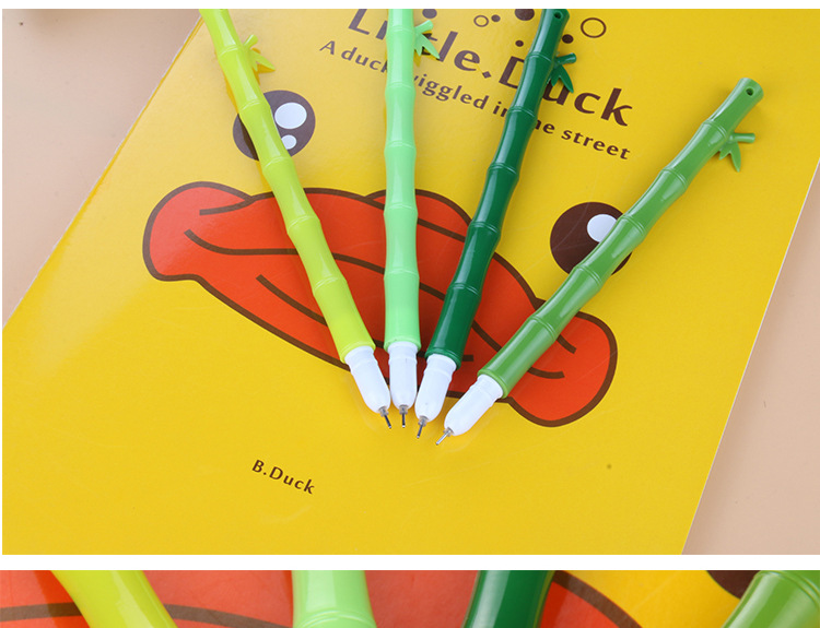 Creative and simple Chinese-style bamboo gel pen, cute and creative black 0.5 smooth quick-drying signature gel pen pic 130