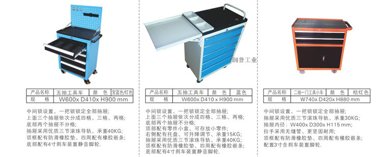 移动工具车手推带7抽屉移动汽修工具车手推车多功能车间工具柜详情31