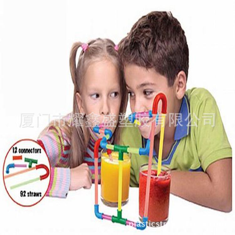 外贸出口厂家供应双色塑料吸管彩色螺纹纹可做各种尺寸颜色材质详情8