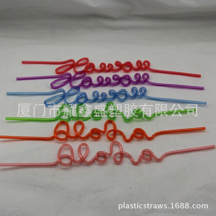 外贸出口厂家供应双色塑料吸管彩色螺纹纹可做各种尺寸颜色材质详情2