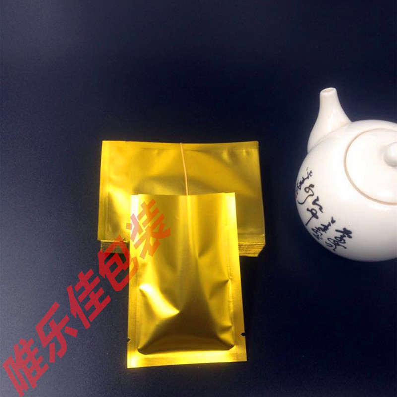 In stock: matte gold flat bags, gold matte aluminum bags, aluminum foil flat bags, mask bags, powder bags, vacuum bags, food bags pic 3