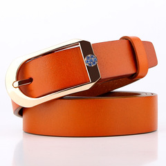 热卖爆款雕花皮带真皮腰带皮带女士装饰韩版裤带女式简约针扣批发详情13