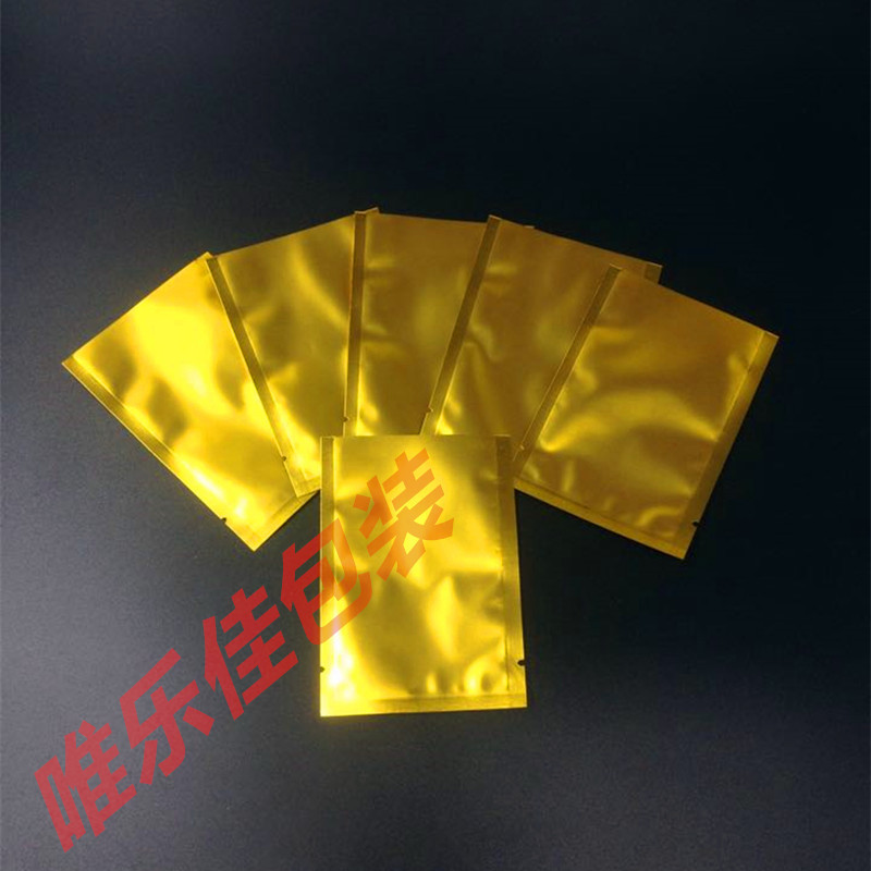 In stock: matte gold flat bags, gold matte aluminum bags, aluminum foil flat bags, mask bags, powder bags, vacuum bags, food bags pic 5