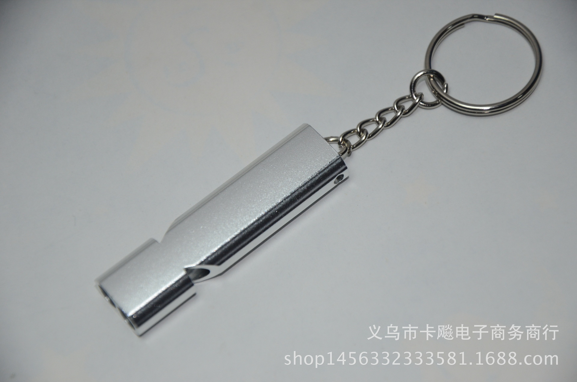 EDC portable outdoor equipment survival blast whistle, dual-tube resonance high-frequency aluminum alloy whistle, dual-frequency whistle pic 13