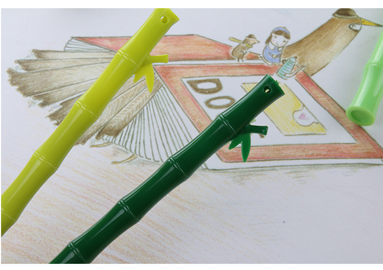 Creative and simple Chinese-style bamboo gel pen, cute and creative black 0.5 smooth quick-drying signature gel pen pic 132