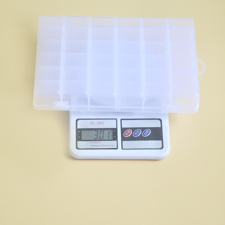 Compartments plastic desktop storage box with 10, 15 and 24 compartments transparent button fishing gear accessories, jewelry and cosmetics packaging box pic 66