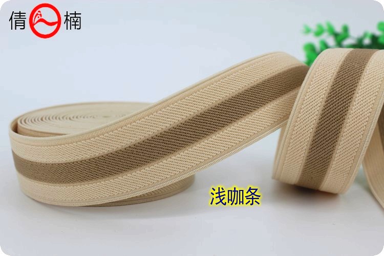 The manufacturer has 35mm wide single diagonal striped elastic band and elastic band in stock for shoes, hats, bags and clothing accessories, with multiple uses pic 4