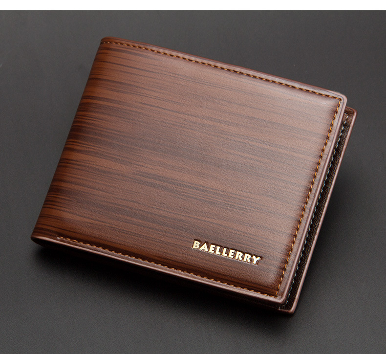 新款男士短款钱包baellerry商务高级感男款钱夹多卡位荔枝纹皮夹详情16
