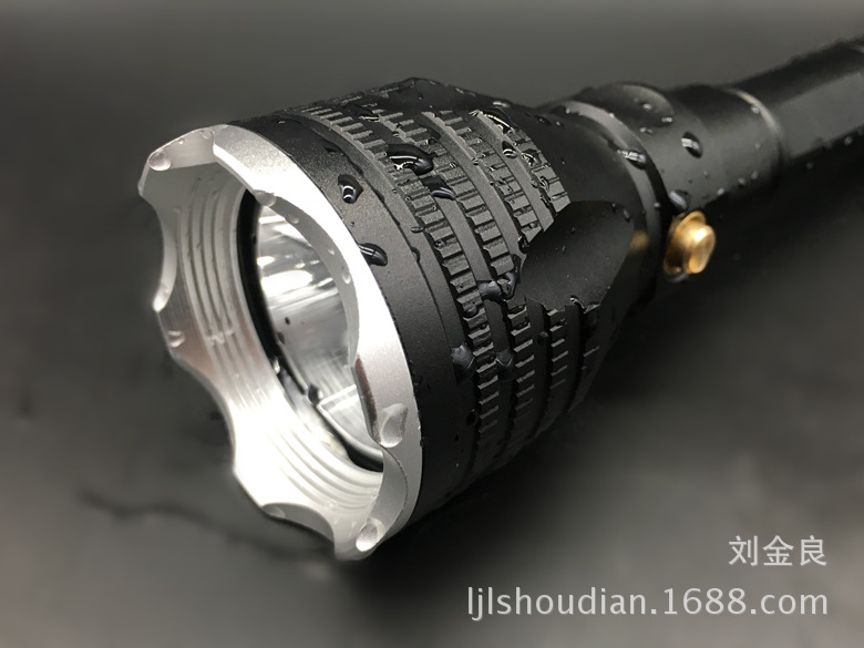 The manufacturer supplies wholesale L2 high-intensity professional diving deep-sea operation patrol aluminum alloy flashlights of 2 pieces 18650 pic 9