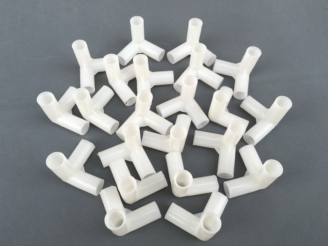 Factory direct supply of plastic three-way joints specifically for mosquito net 1.3 frame accessories. Wholesale in stock. Inner diameters available from 7.9mm to 8.5mm pic 6