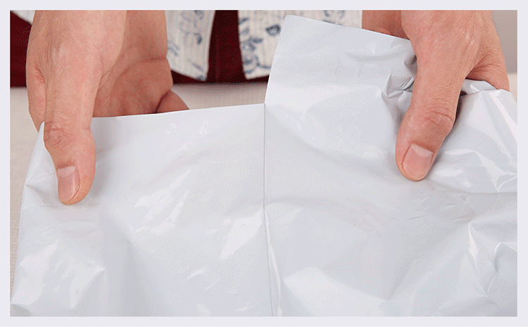 Logistics packaging waterproof bags, thickened express packaging bags, colored packaging bags, white express bags, gray printed pic 10