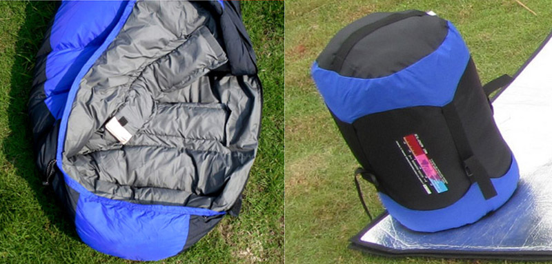 Factory direct sales: 1700g mummium-style mummy type outdoor camping down sleeping bag, filled with 1000g pic 12