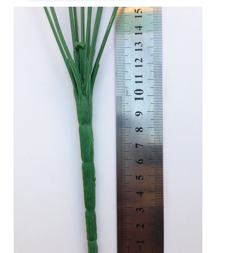 苹果绿色仿真花配件12头塑料花杆36cm清明花园艺仿真枝叶办公装饰详情5