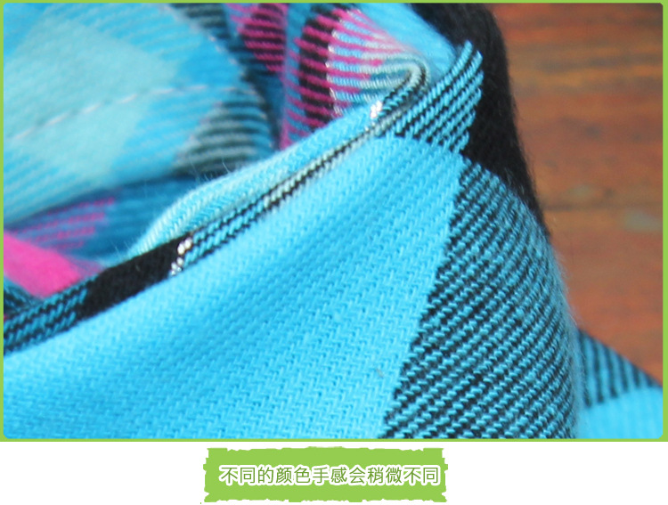 跨境2024母婴用品苏格兰风棉质宝宝围脖格子三角巾儿童大号口水巾详情52