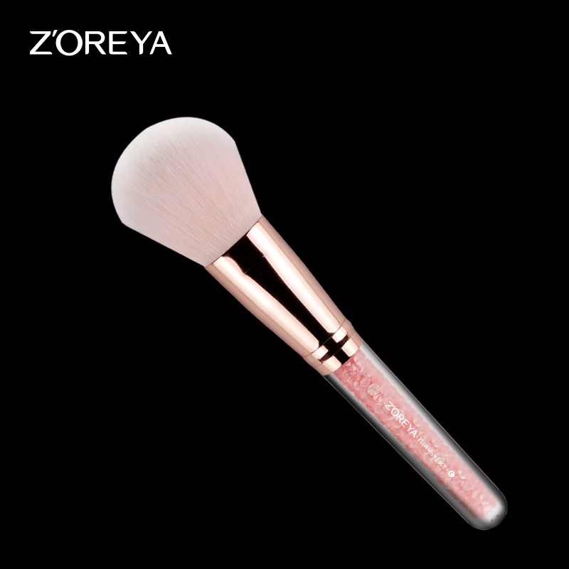 ZOREYA粉色尼龙毛内钻手柄散粉刷热销美妆工具美容护肤彩妆化妆刷刷包详情9