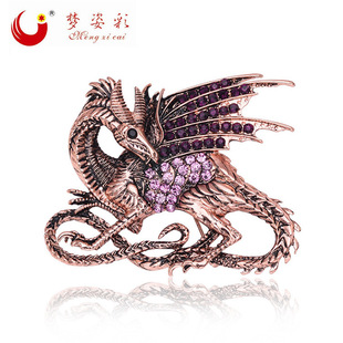 High-quality electroplated genuine white gold high-end horse brooch for men, Korean version, fashionable and versatile pin manufacturer wholesale pic 14