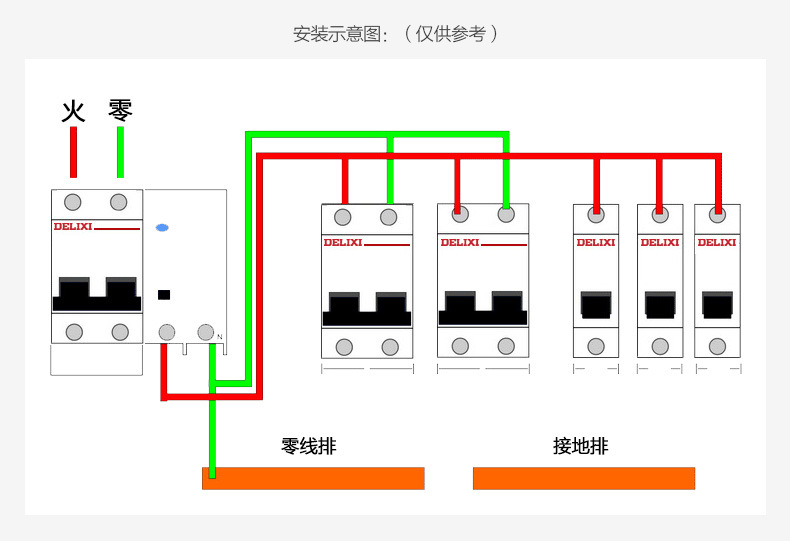 Delixi New DZ47s air switch, low-voltage miniature circuit breaker 1 2 3 4p air switch pic 17