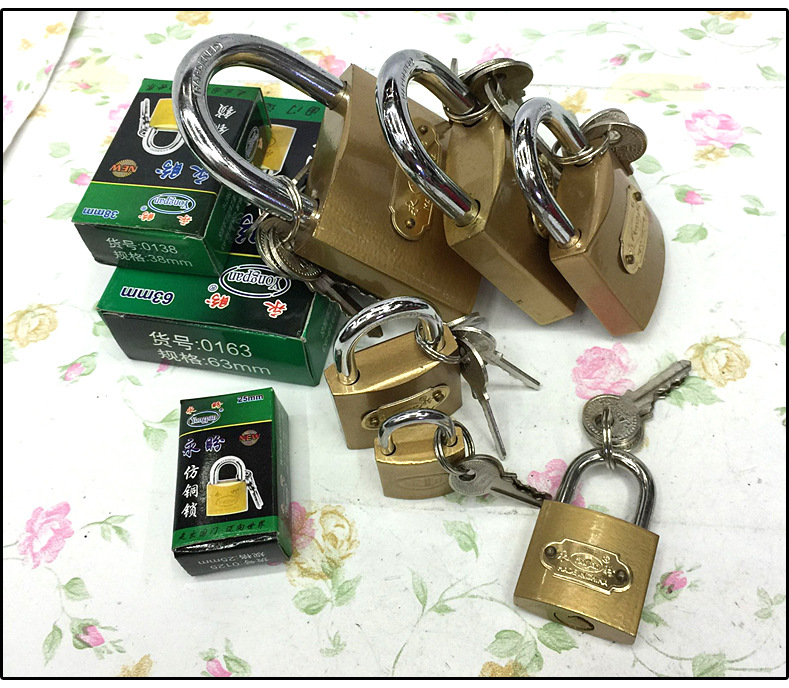 【产地小挂锁】38mm电箱锁一字门锁创意时尚超可爱锁子厂家直销详情33
