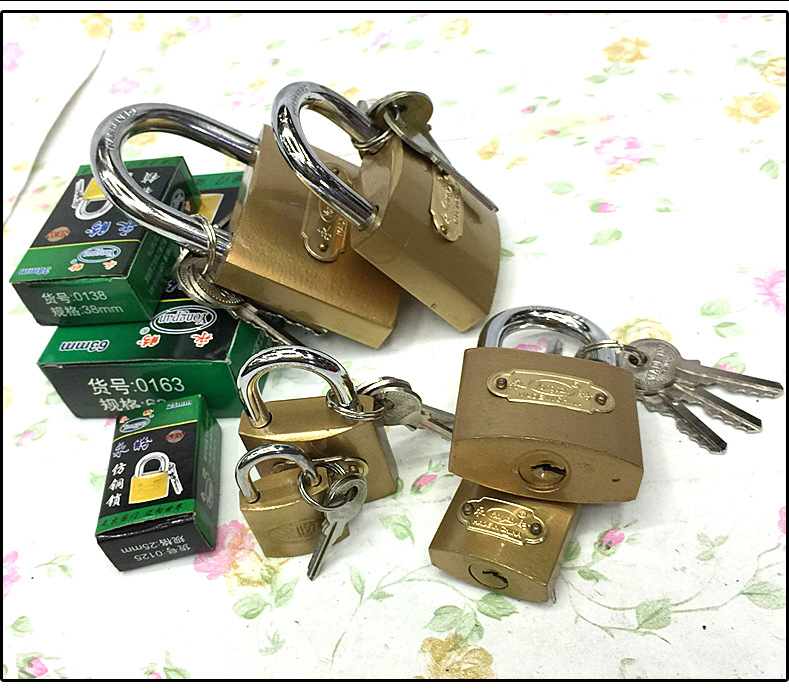 【产地小挂锁】38mm电箱锁一字门锁创意时尚超可爱锁子厂家直销详情35