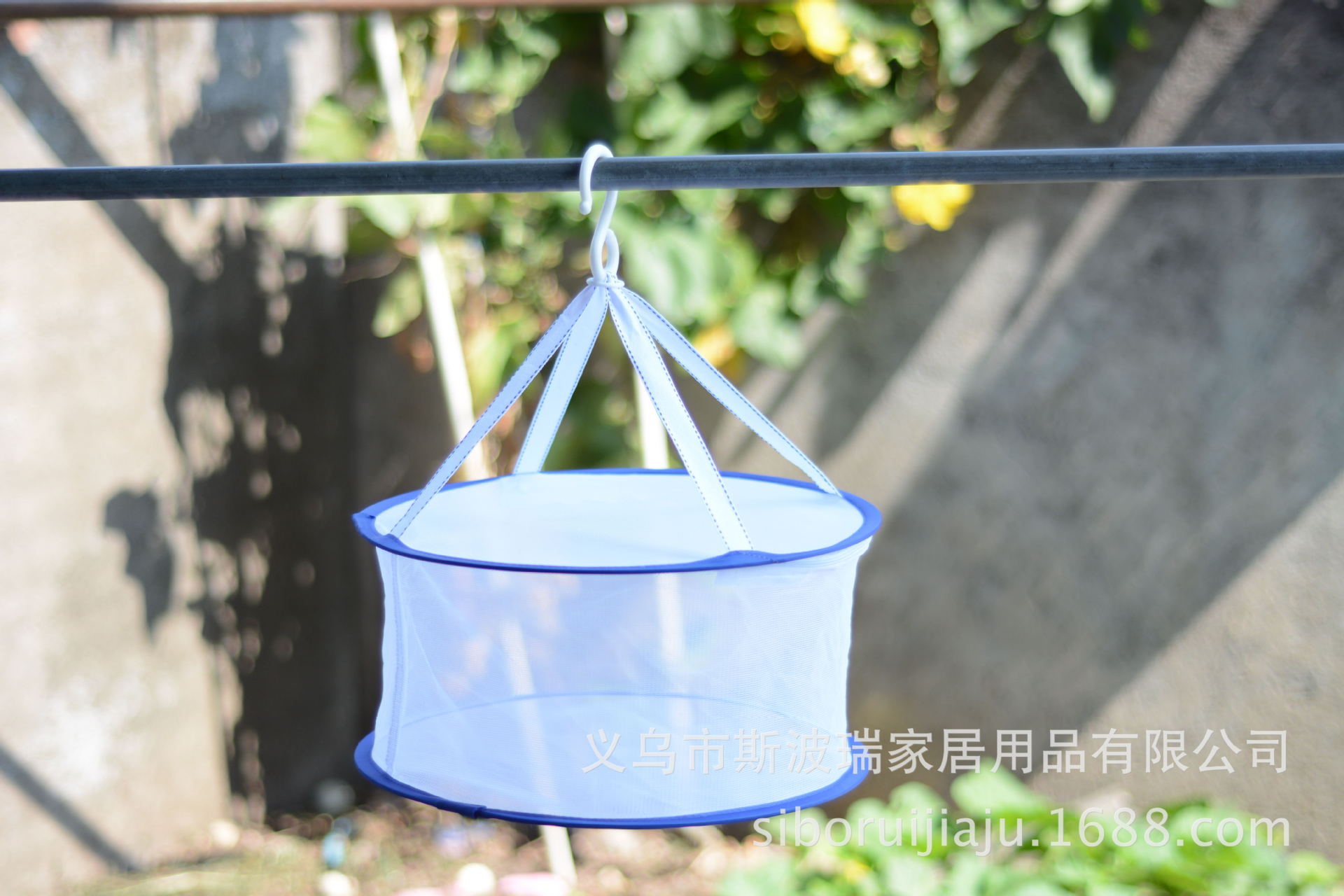 新款家居收纳晒衣篮现货批发现代简约单层晒衣篮内衣内裤晒衣网详情8