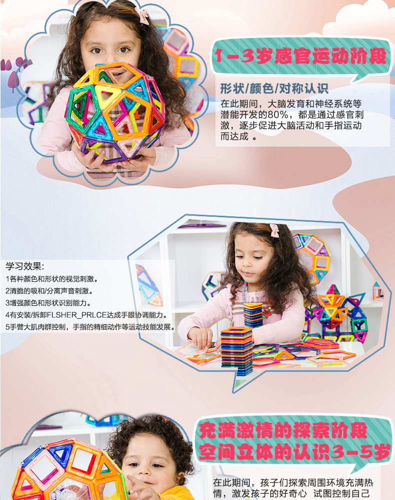 【加工定制】磁力片儿童套装玩具早教益智百变磁性拼装积木详情33