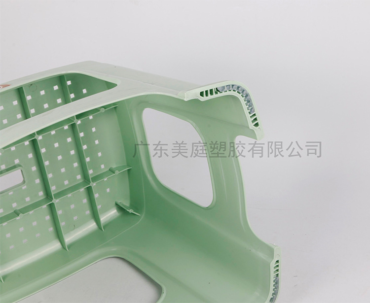 厂家批发MF93-4137格纹长方凳 时尚家用塑料凳子 加厚成人高凳户外客厅椅子详情4