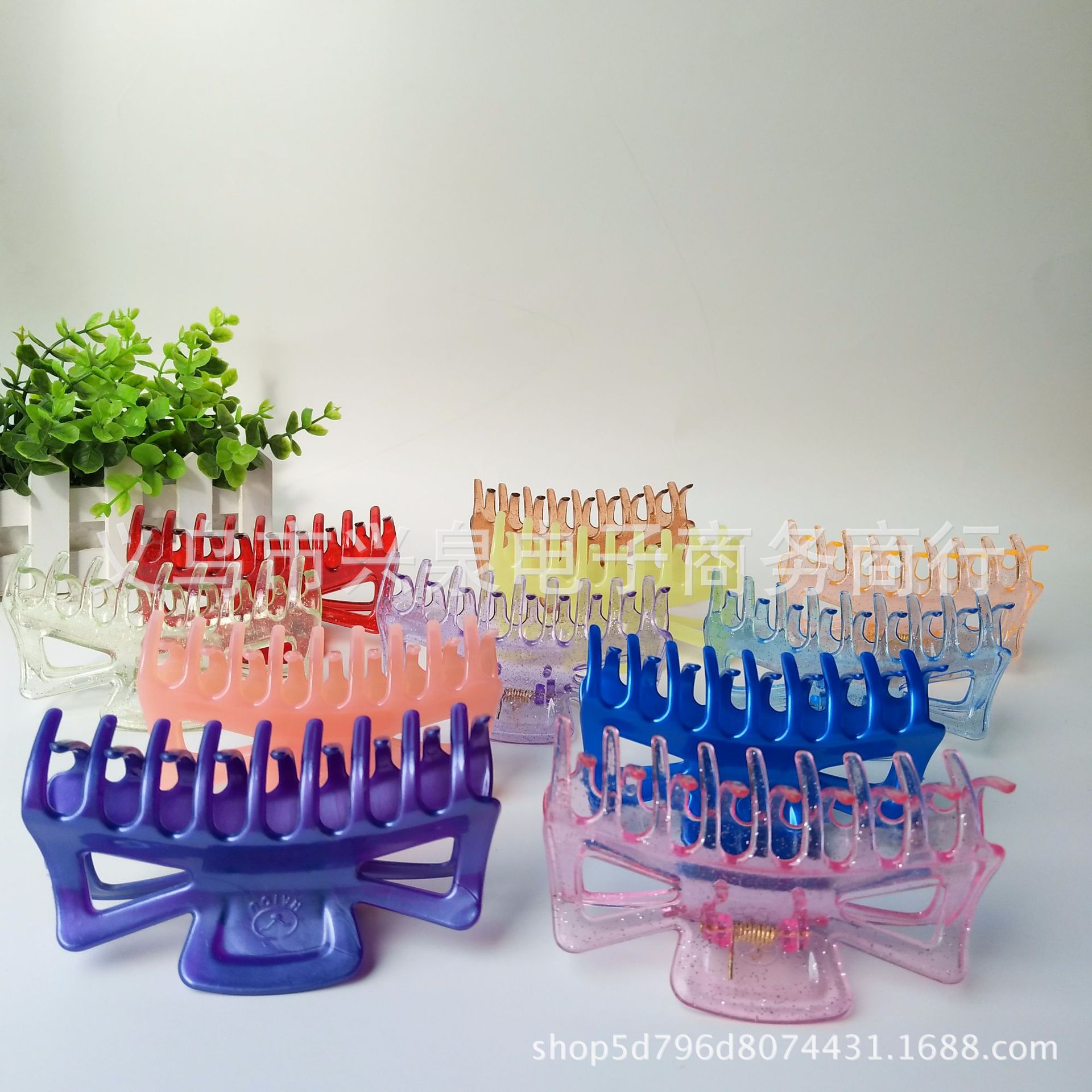 【1-7 Zones 】 One 9-prong clip, 1,440 large grippers, multi-color mixed 9-prong hair clip grippers, 1-yuan store accessories wholesale, Yiwu Department Store wholesale pic 11