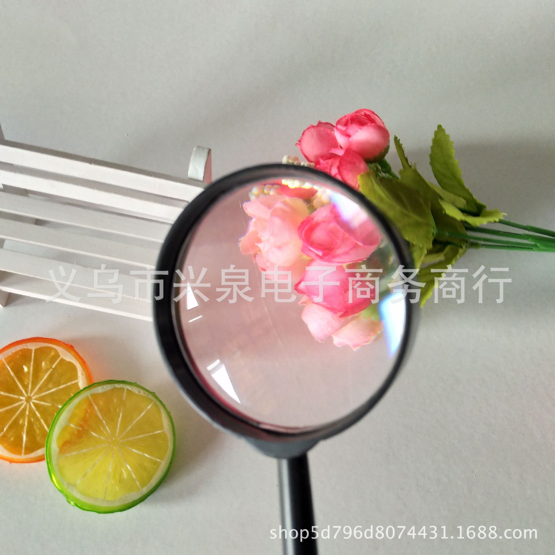 【 Zone 2-11 】 Magnifying glass 600 per box, magnifying glass 60mm, plastic magnifying glass for elderly reading, optical amplifier, one-yuan department store special batch pic 1