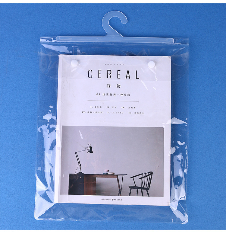 Source factory PVC hook bags, PVC cosmetic bags, PVC cosmetic bags, PVC clothing bags, packaging bags, customized transparent bags pic 2