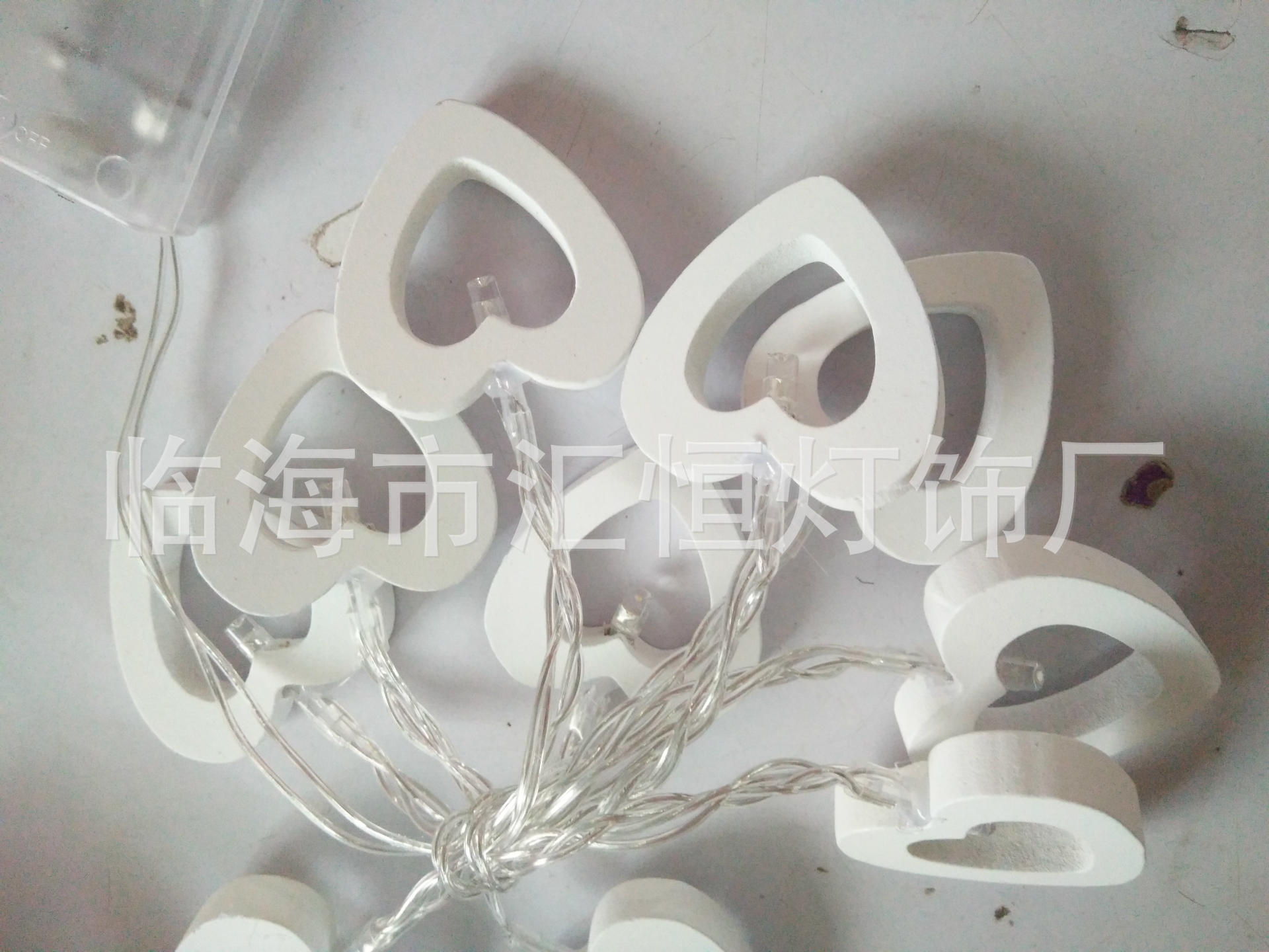 厂家现货供应led电池盒灯串节日装饰彩灯10灯1.2米爱心灯串详情6