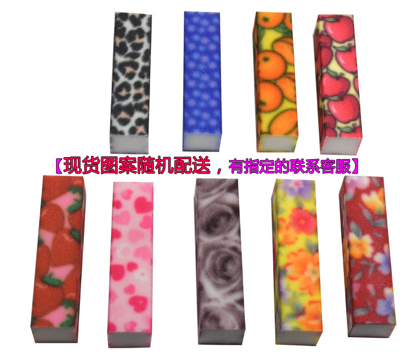 木质指甲锉彩色图案美甲用品指甲死皮钳美甲死皮剪详情3