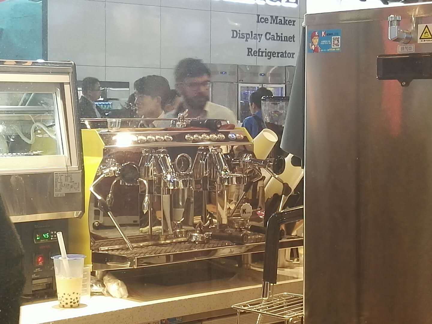 Comercial doble cabeza semiautomática E61 control electrónico máquina de café leche espuma pic 35