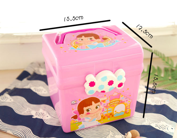 帮多-儿童卡通玩具收纳箱方形小号药箱储物箱整理盒详情7
