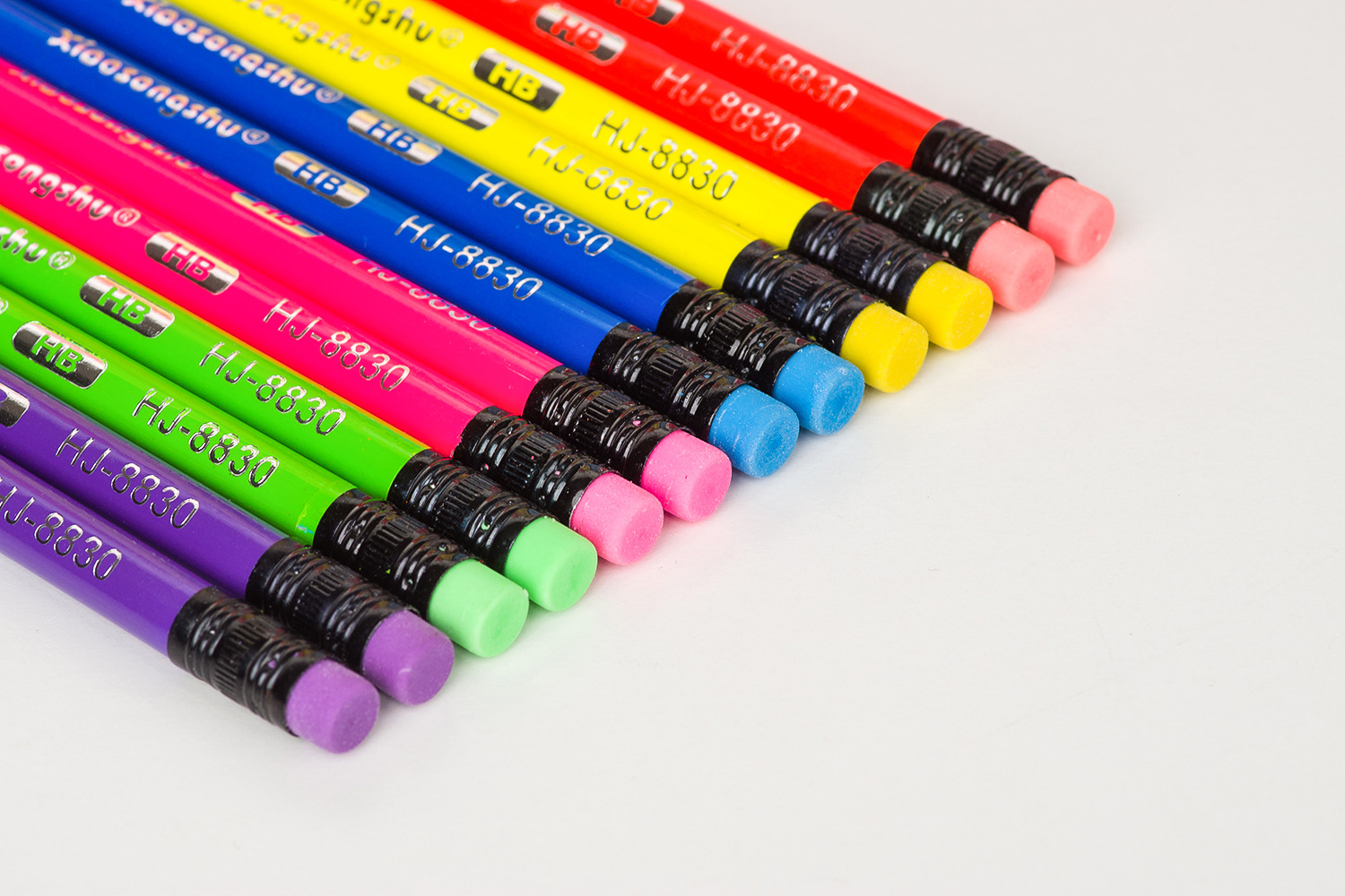 Wholesale of PVC buckets for student writing, erasable pencils with erasers, and special wooden lead-free toxic doodling pencils for exams pic 2