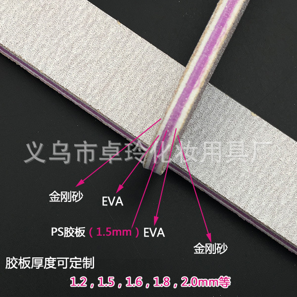 Wholesale 100/180 nail files, nail trimming and sanding strips, double-sided sanding nail tools pic 7