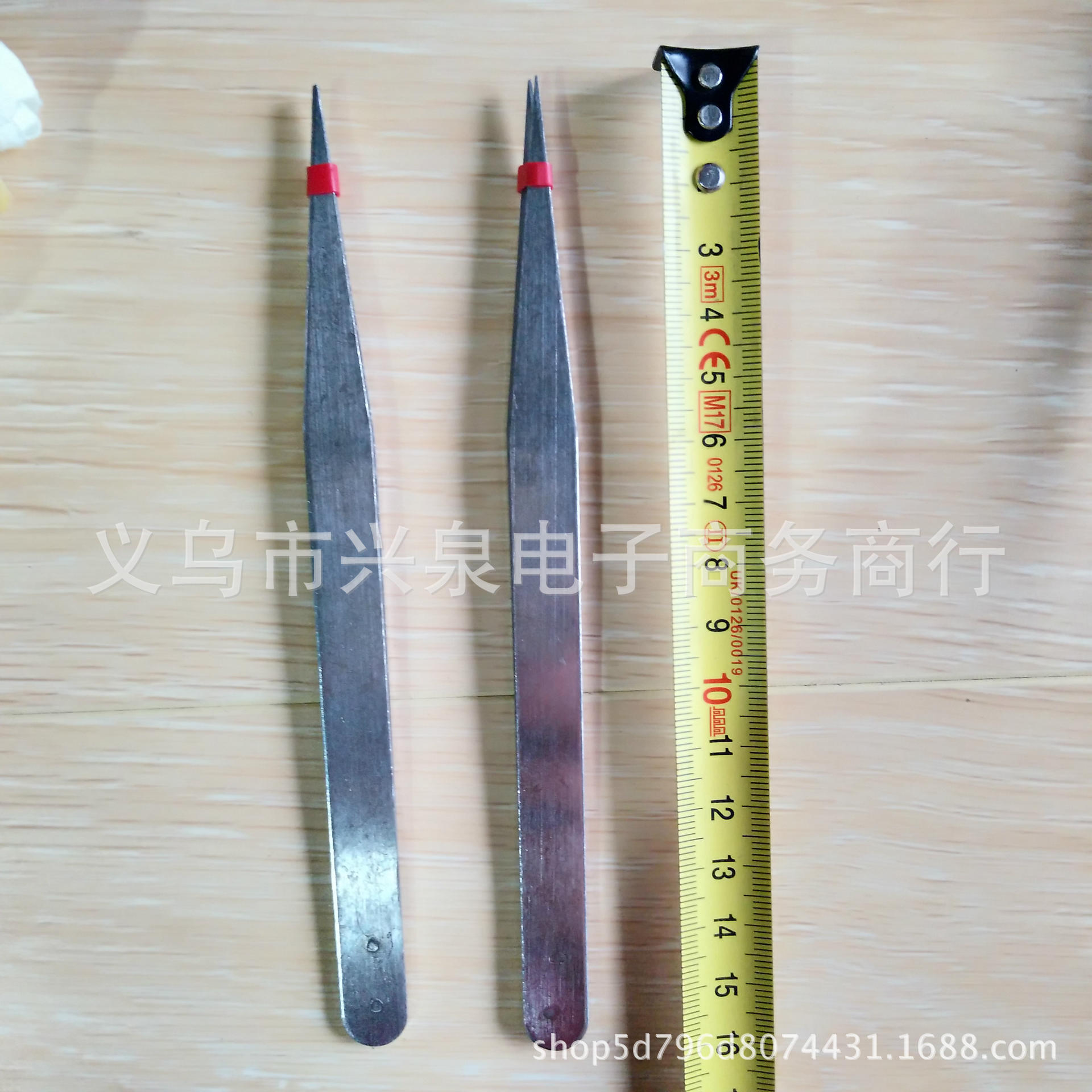 【 Zone 1-10 】 Large straight-head tweezers 10/ 100 per piece 2000 per box, one-yuan tweezers 16 cm stainless steel tweezers, finger pliers, pointed straight-head tweezers, one-yuan small commodity wholesale pic 7