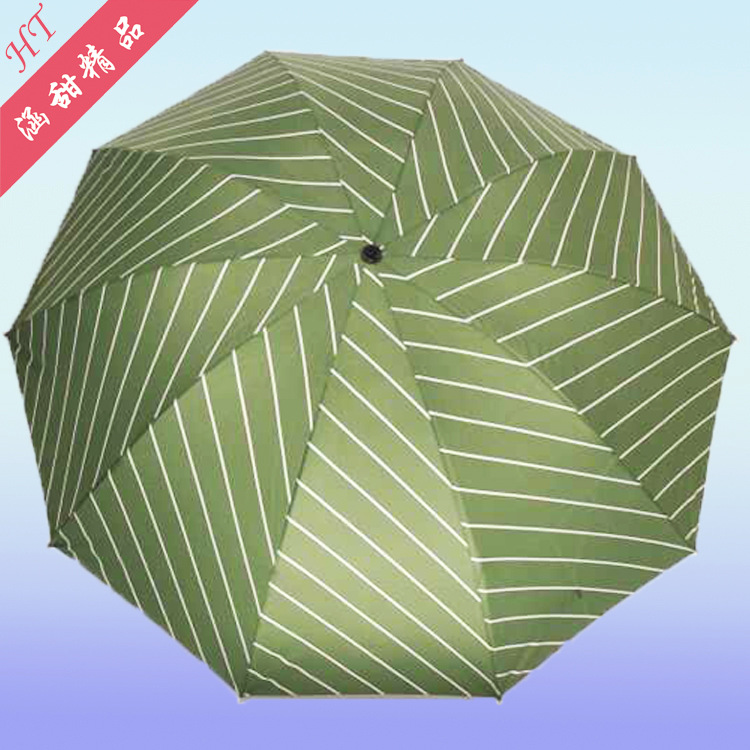 Factory wholesale three-fold 10-bone enlarged black rubber umbrellas, fashionable striped checkered umbrellas, UV-resistant sun umbrellas pic 25