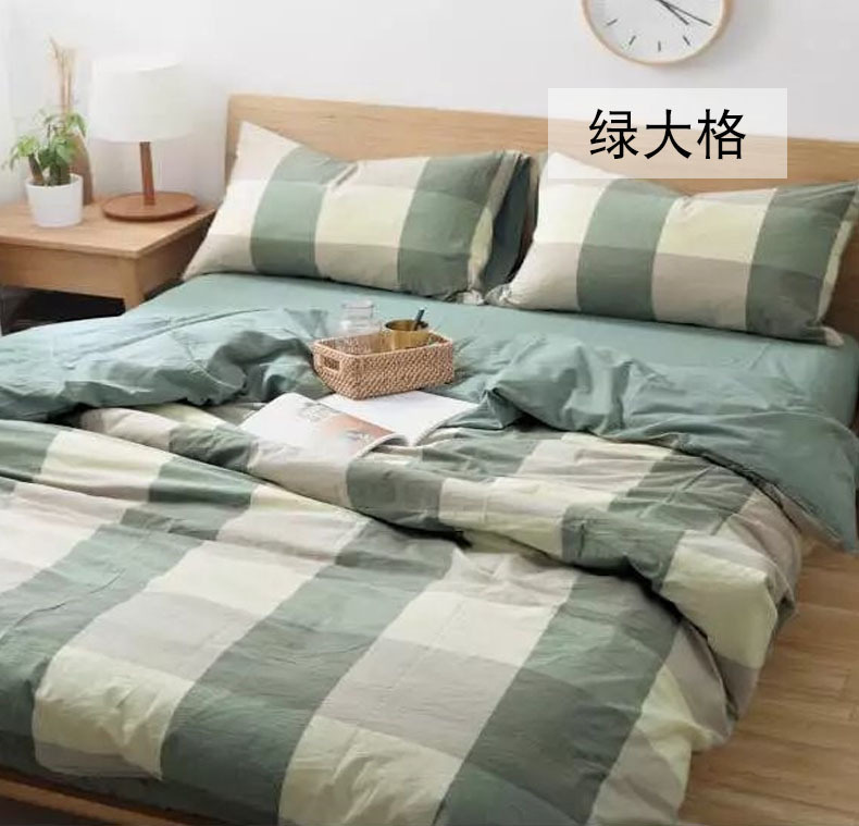 全棉色织水洗棉布料 纯棉素色纯色家纺四件套床单床笠布批发利达详情14
