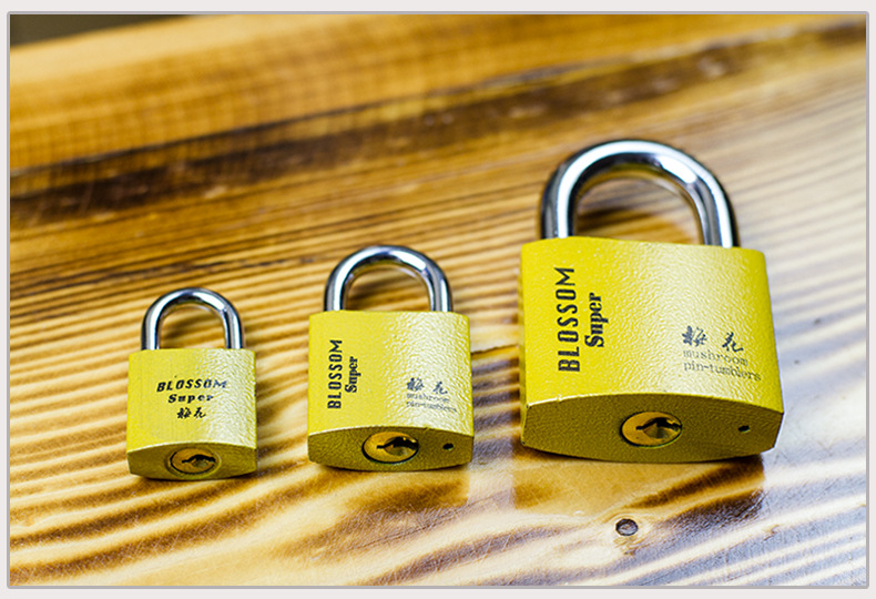 Wholesale of plum blossom locks, padlocks, all-copper lock cores, imitation copper locks, through-opening iron padlocks, door and window locks, luggage locks, and drawer locks pic 11