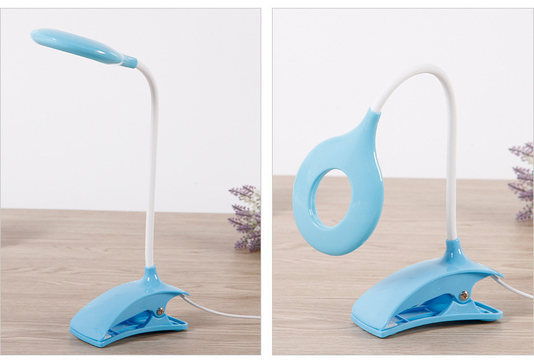 New fashionable LED small desk lamp, eye-protecting small desk lamp, usb clip lamp, student dormitory lamp, eye-protecting desk lamp pic 9
