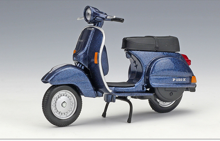 1:18Vespa 维斯帕踏板车摩托车仿真合金模型复古摩托车玩具车详情17
