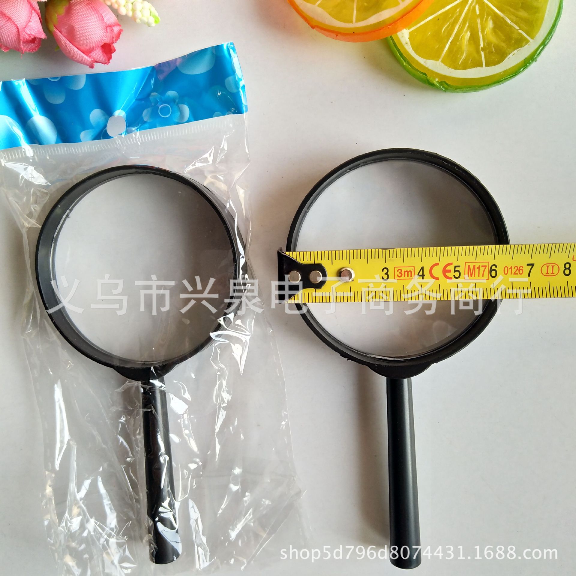 【 Zone 2-11 】 Magnifying glass 600 per box, magnifying glass 60mm, plastic magnifying glass for elderly reading, optical amplifier, one-yuan department store special batch pic 5