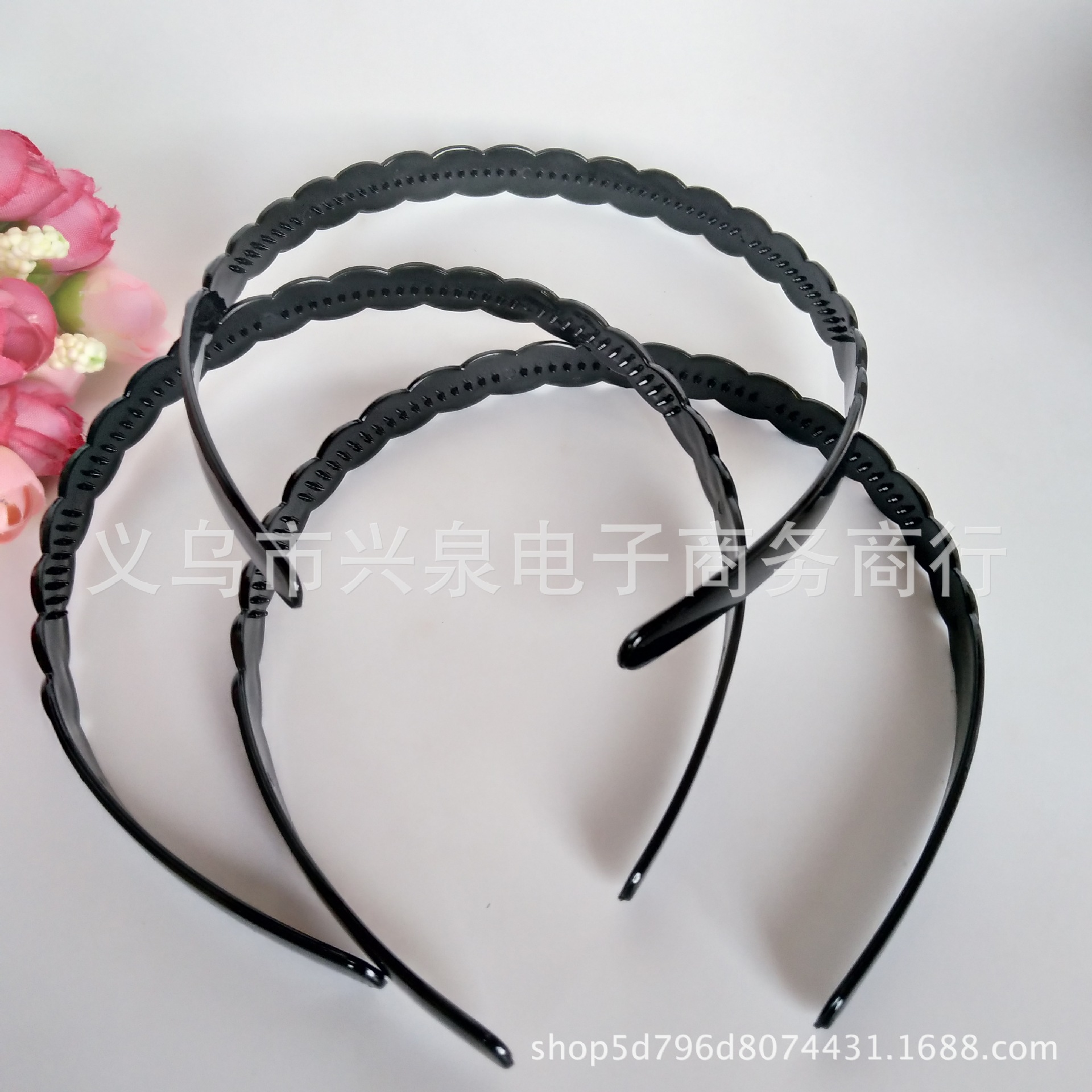 【 Zone 1-9 】【 Small braid Hair Clips 】20 per pack per box, 2000 black hair bands, braided hair bands, adult hair clips, plastic headbands, 1 or 2 yuan, street stall supply pic 6