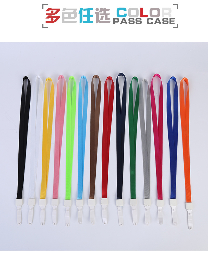 1.5CM one-piece leather strap straight extension lanyard, work ID lanyard, logo printed, name tag, lanyard manufacturer wholesale pic 12