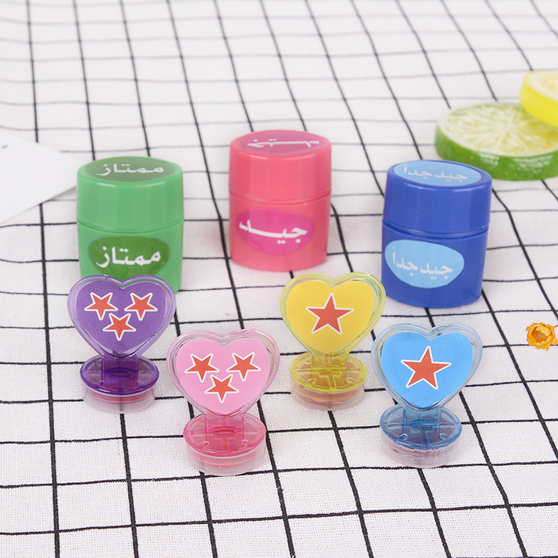 阿拉伯、英文、花草卡通组合印章批发 创意印章礼品厂家批发详情2