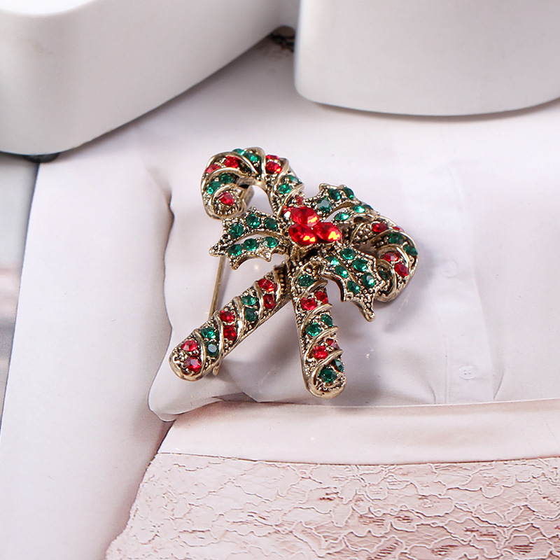 Cross-border sourcing, wish bestsellers, European and American trends, AliExpress hot sales, New Year clothing and accessories, creative Christmas walking sticks, brooches pic 67