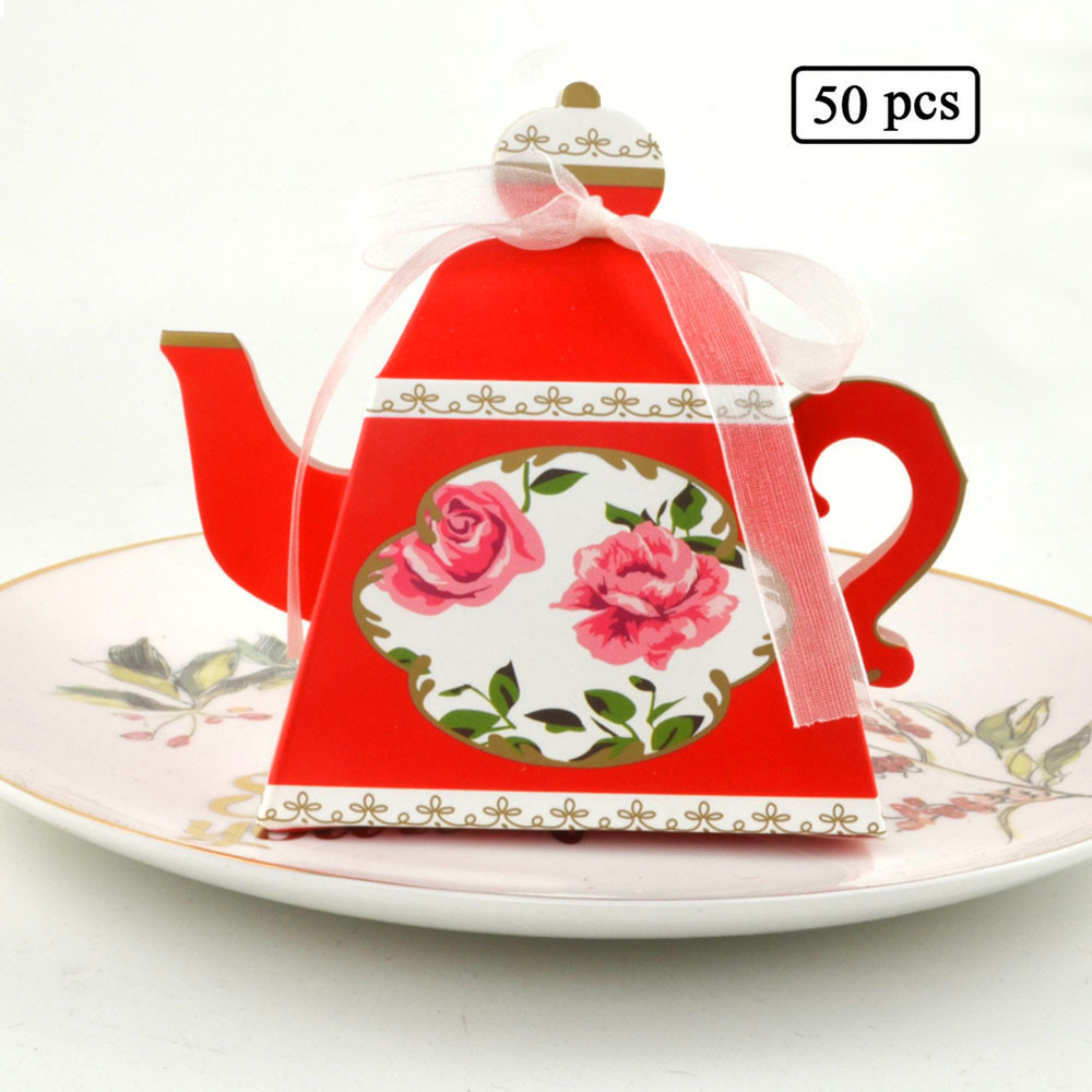 Creative European-style teapots, wedding candy boxes, spring candy boxes, gift boxes, wedding candy boxes, wedding candy packaging boxes wholesale pic 7