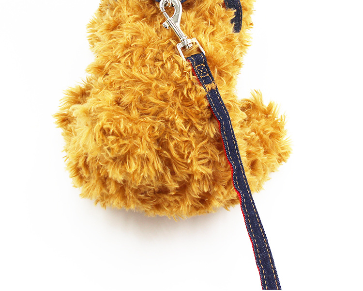 【3-70 pounds 】 Pet leash, dog leash, collar, cat and dog denim chest and shoulder strap set, pet supplies pic 24